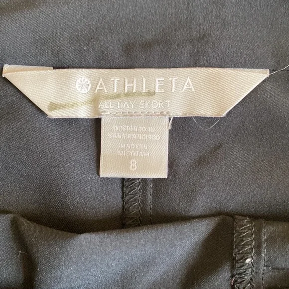 Black Athleta All Day Skort size 8 - Picture 3 of 7